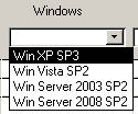 Operating System Version combobox