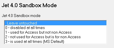 Jet 4.0 Sandbox Mode